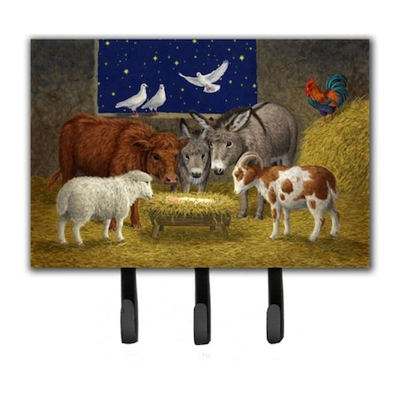 Micasa Animals at Crib Nativity Christmas Scene Leash or Key Holder MI632936